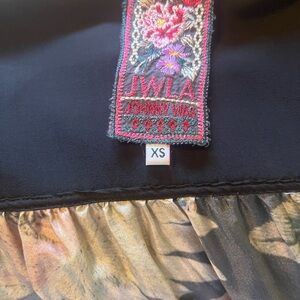 Johnny Was Black Holiday dress with Floral and black velvet - XS